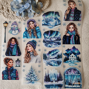 LOOP Pet Tape Papel Retrô Belezas de Inverno 1