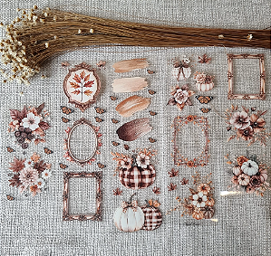 LOOP de PET Tape Cristal Destacável Calmaria de Outono 2 Papel Retrô