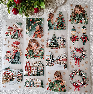 LOOP Pet Tape Papel Retrô - Natal Iluminado 2