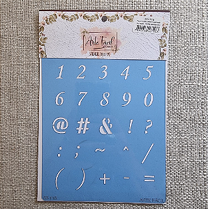 Stencil Arte Fácil 13x17cm - Números (ST-116)