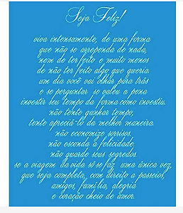 Stencil Litoarte 17x21cm - Frase (STME-001)