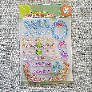 Carimbo de Silicone - Barrados