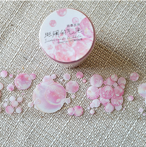PET Tape Bolhas de Sabão Rosa