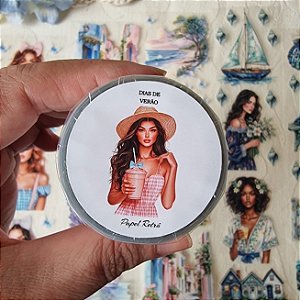 PET Tape Papel Retrô Cristal Destacável lacrada 6 metros - Dias de Verão