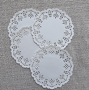 Papel Rendado Doily Branco