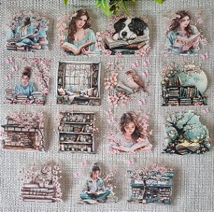 LOOP de PET Tape Cristal Destacável Papel Retrô - Amor por Livros 2