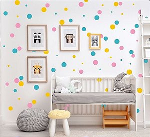 Adesivo Parede Infantil Bolinha Colorida - Ideiative: Para quartinhos  lindos de viver!