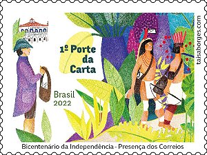 2022 - Bicentenário Participação dos Correios - selo (MINT)
