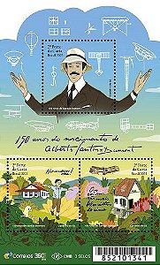 2023 150 Anos do Nascimento de Alberto Santos Dumont - 2º Porte da Carta