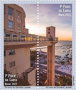 2023 - 150 anos do Elevador Lacerda (dois selos) MINT