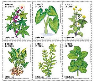 2024 Plantas Alimentícias Não Convencionais - série 6 selos (mint)