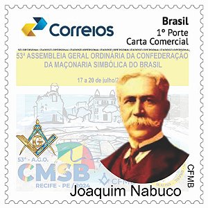 2024 - Joaquim Nabuco, maçom - Assembleia Geral da Confederação da Maçonaria Simbólica do Brasil  CMSB 2024 - série SP