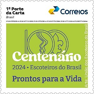 2024 - 100 anos do Escoteiros do Brasil - Selo Institucional