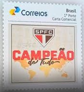 2024 São Paulo FC - Campeão de Tudo - Selo personalizado escasso