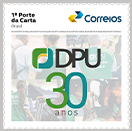 2025 30 Anos da Defensoria Pública da União - selo institucional