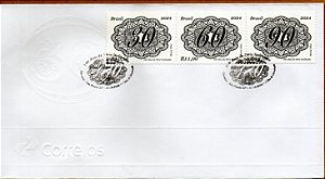 2024 Os Inclinados 180 anos da série de selos FDC (env. olho de boi)