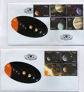 2020 FDC Sistema Solar Planetas Sol Astronomia conj de dois envelopes perfeitos