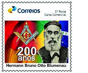 200 anos de Hermann Bruno Otto Blumenau - bandeiras