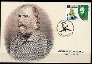 2007 200 anos do nascimento de G. Garibaldi máximo postal (novo)