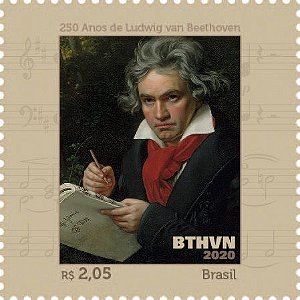 2020 Brasil - Beethoven 250 anos de nascimento selo novo