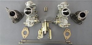 Kit Dupla Kombi 1600 Gasolina Solex H32 + Acionamento Comum