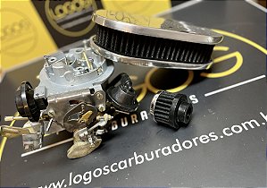 Carburador 2e Brosol Gasolina Motor Ap 1.8 + Filtro Esportivo Preto com Respiro