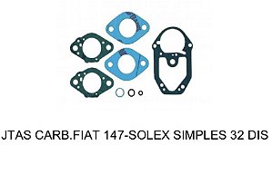 JOGO DE JUNTAS FIAT 147 SOLEX 32 DIS