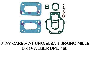 JUNTAS CARBURADOR FIAT UNO/ELBA/UNO MILLE BRIO 460 WEBER