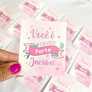 Kit com 100 Cartões de Frases Inspiradoras para Mulheres / Empoderamento