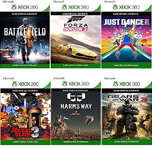 Combo Triplo X + 5 Jogos Gratis Xbox 360 Game Digital Xbox Live