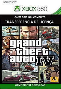 Gta IV Game Xbox 360 Licença Digital Original