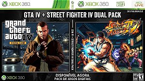 Gta IV + STREET FIGHTER IV Game Xbox 360 Licença Digital Original