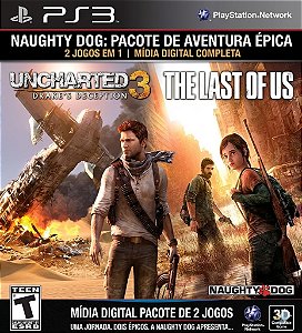 Uncharted 3 Drake's Deception + THE LAST OF US Dublado PS3 Game Digital PSN