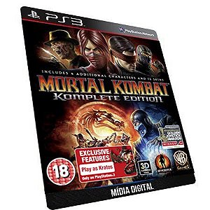 mortal kombat 11 para ps4 em mídia digital