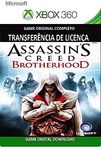 Jogos Xbox 360 transferência de Licença Mídia Digital - ASSASSINS CREED 3  DUBLADO + ASSASSINS CREED 4 DUBLADO