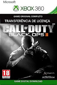 Call of Duty Black Ops 2 Xbox 360 Game Digital Transferência de Licença
