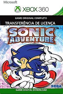 Sonic Adventure Xbox 360 Jogo Digital Transferência  Licença