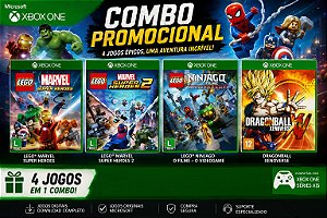 Lego Marvel Super Heroes Combo 4 Games Xbox One / Séries S/X Jogo Digital