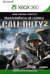 Call of Duty 2 Xbox 360 Jogo Digital Transferência Licença