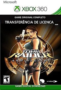 Tomb Raider Anniversary Xbox 360 Jogo Digital Transferência Licença