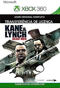 Kane & Lynch:DeadMen Xbox 360 Jogo Digital Transferência Licença