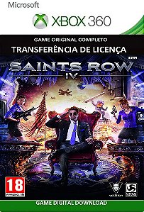 Saint Row IV Xbox 360 Jogo Digital Transferência Licença