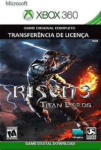 Risen 3 Titan Lords Xbox 360 Jogo Digital Transferência Licença