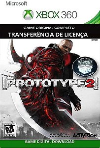 Prototype 2 Xbox 360 Jogo Digital Transferência Licença
