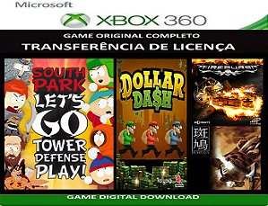 South Park + 3 Jogos Xbox 360 Transferência Licença Digital