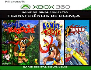Banjo Kazooie & Tooie + Taxi Crazy Jogos Xbox 360 Digital Transferência Licença