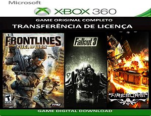 Front Line Fuel War + 2 Jogos Xbox 360 Digital Transferência Licença