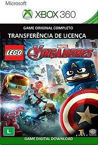 Lego Marvel Vingadores Avengers Xbox 360 Game Licença Digital