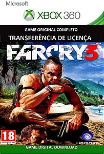 Far Cry 3 Xbox 360 Jogo Digital Original Xbox Live