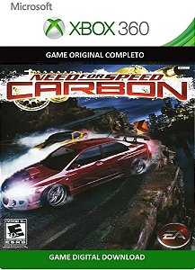Need For Speed Carbon Game Xbox 360 Mídia Digital Original